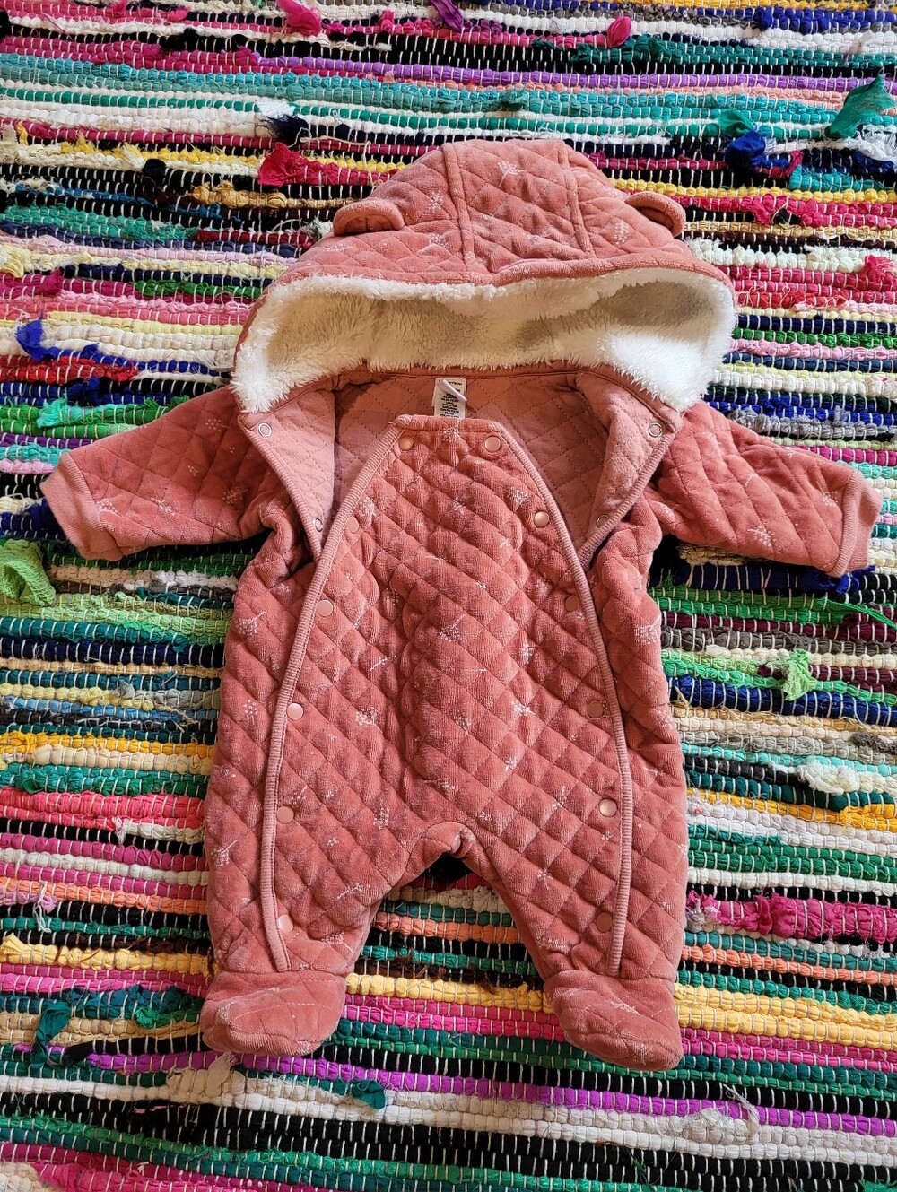 Newborn Quilted Velour Bunting